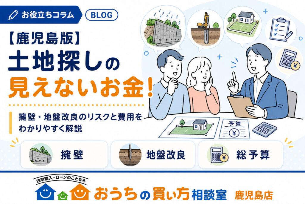 【鹿児島版】土地探しの見えないお金！擁壁や地盤改良のリアルも解説